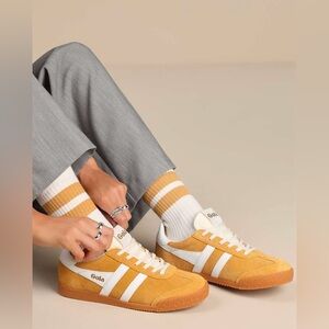 Gola Elan Sneakers - yellow/gold (sun/white) - women’s size 10 - w/ original box
